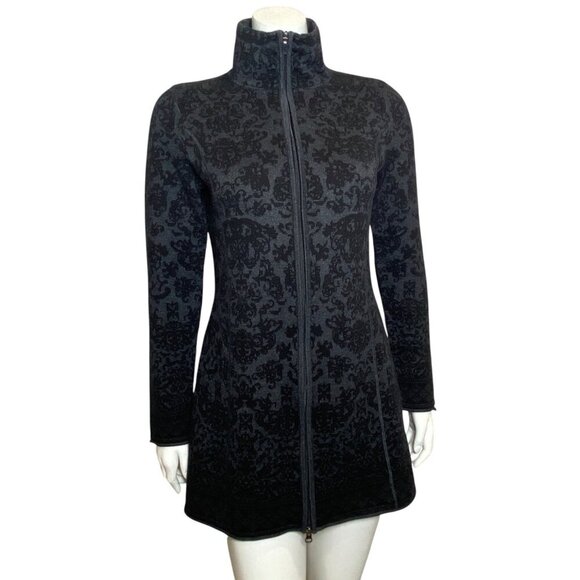Akini Zip Up Sweater Jacket Womens Size M Mock Neck Athleisure Post Gym - Picture 1 of 8